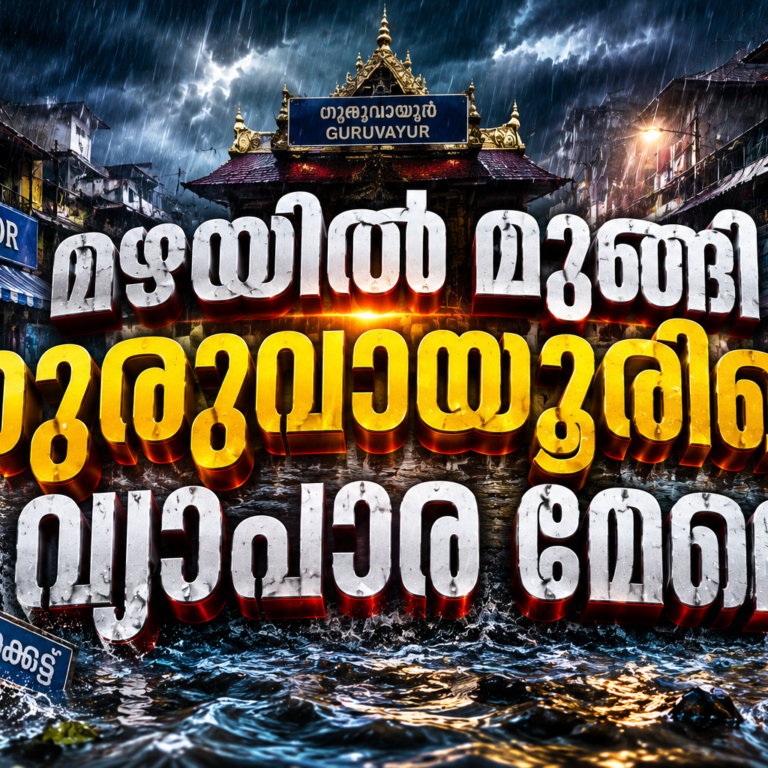 മഴയിൽ മുങ്ങി ഗുരുവായൂരിലെ വ്യാപാര മേഖല, ലക്ഷങ്ങളുടെ നഷ്ടം ; നഷ്ടപരിഹാരവും ശാശ്വത പരിഹാരവും ആവശ്യപ്പെട്ട് ചേംബർ ഓഫ് കോമേഴ്സ്