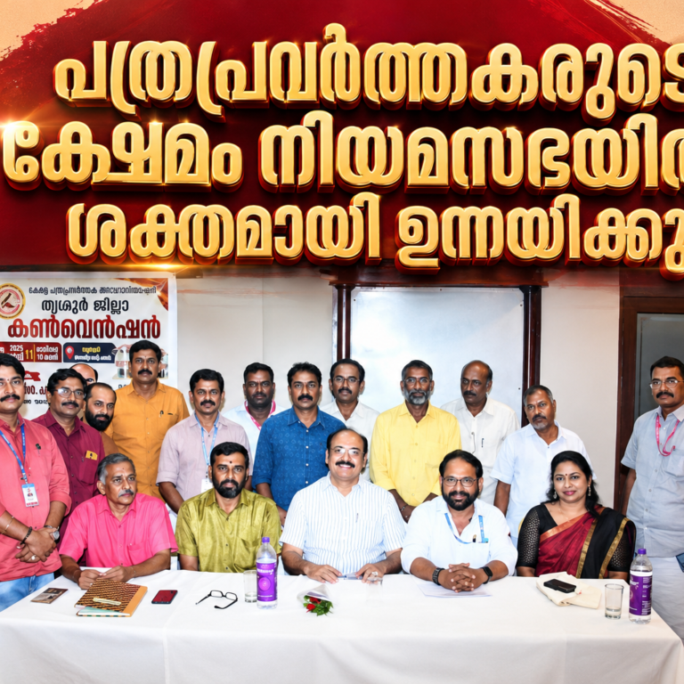 പത്രപ്രവർത്തകരുടെ ക്ഷേമം നിയമസഭയിൽ ശക്തമായി ഉന്നയിക്കും ; രാജൻ ജെ. പല്ലൻ എം.എൽ.എ.