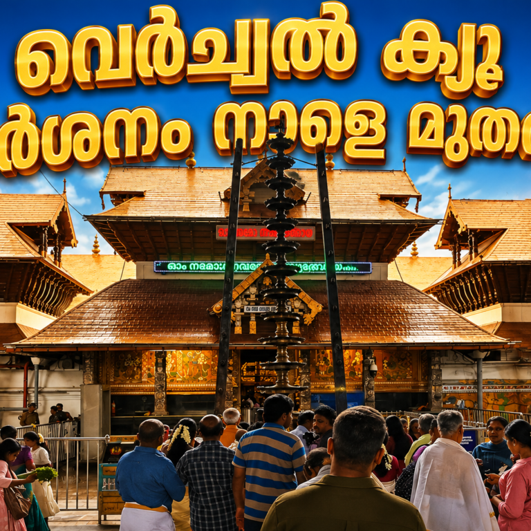 ഗുരുവായൂരിൽ വെർച്വൽ ക്യൂ ദർശനം നാളെ മുതൽ