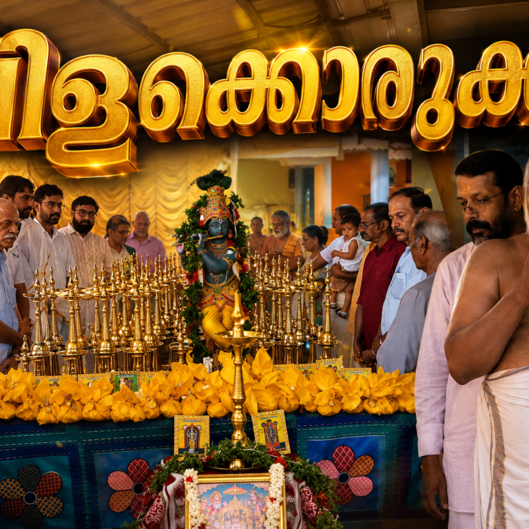 ഭക്തിസാന്ദ്ര നിറവിൽ ചിങ്ങമഹോത്സവത്തെ വരവേറ്റ് ‘വിളക്കൊരുക്കം’; ഐശ്വര്യദീപ പ്രഭയിൽ ഗുരുപവനപുരി