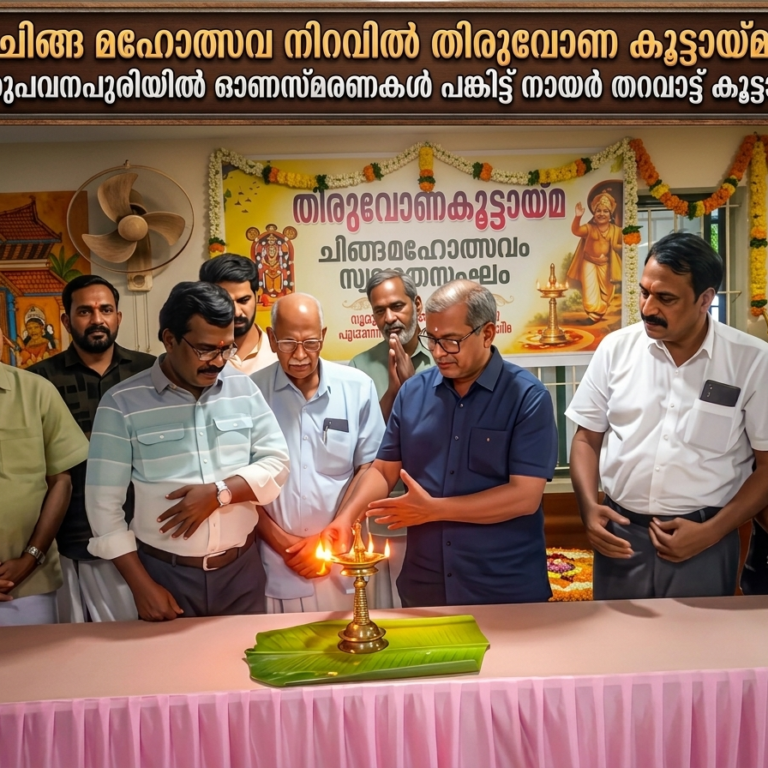 ചിങ്ങ മഹോത്സവ നിറവിൽ തിരുവോണ കൂട്ടായ്മ; ഗുരുപവനപുരിയിൽ ഓണസ്മരണകൾ പങ്കിട്ട് നായർ തറവാട്ട് കൂട്ടായ്മ