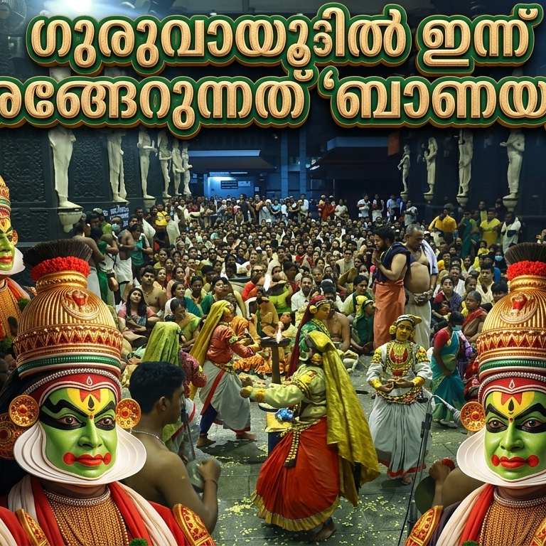 കണ്ണന്റെ ഇഷ്ടകലയിൽ അഭീഷ്ടസിദ്ധിക്കായി ഭക്തർ; ഇന്ന് കൃഷ്ണനാട്ടം ശീട്ടാക്കിയത് 870 പേർ