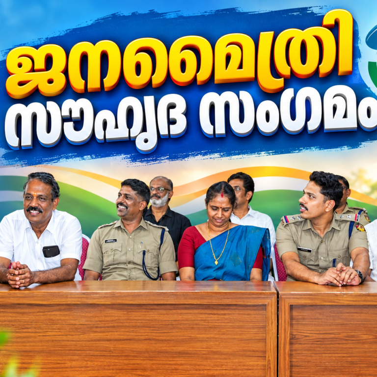 ജനങ്ങളും പോലീസും തമ്മിലുള്ള സൗഹൃദം ശക്തിപ്പെടുത്താൻ ജനമൈത്രി സംഗമം; ജനങ്ങളുടെ പരാതികൾക്ക് പരിഹാര നിർദേശങ്ങളുമായി എ.സി.പി.